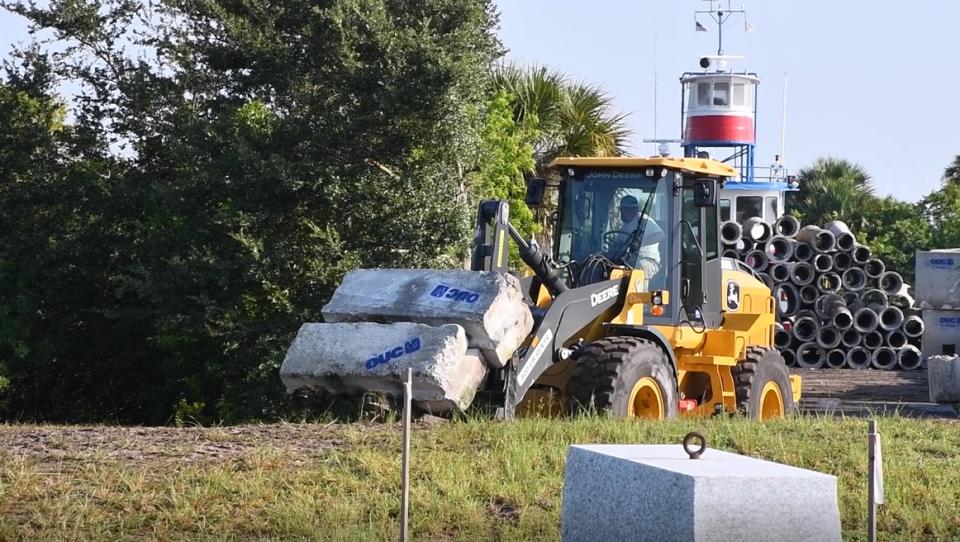 This transport will help marine life in habitats off the coast of eastern Florida.