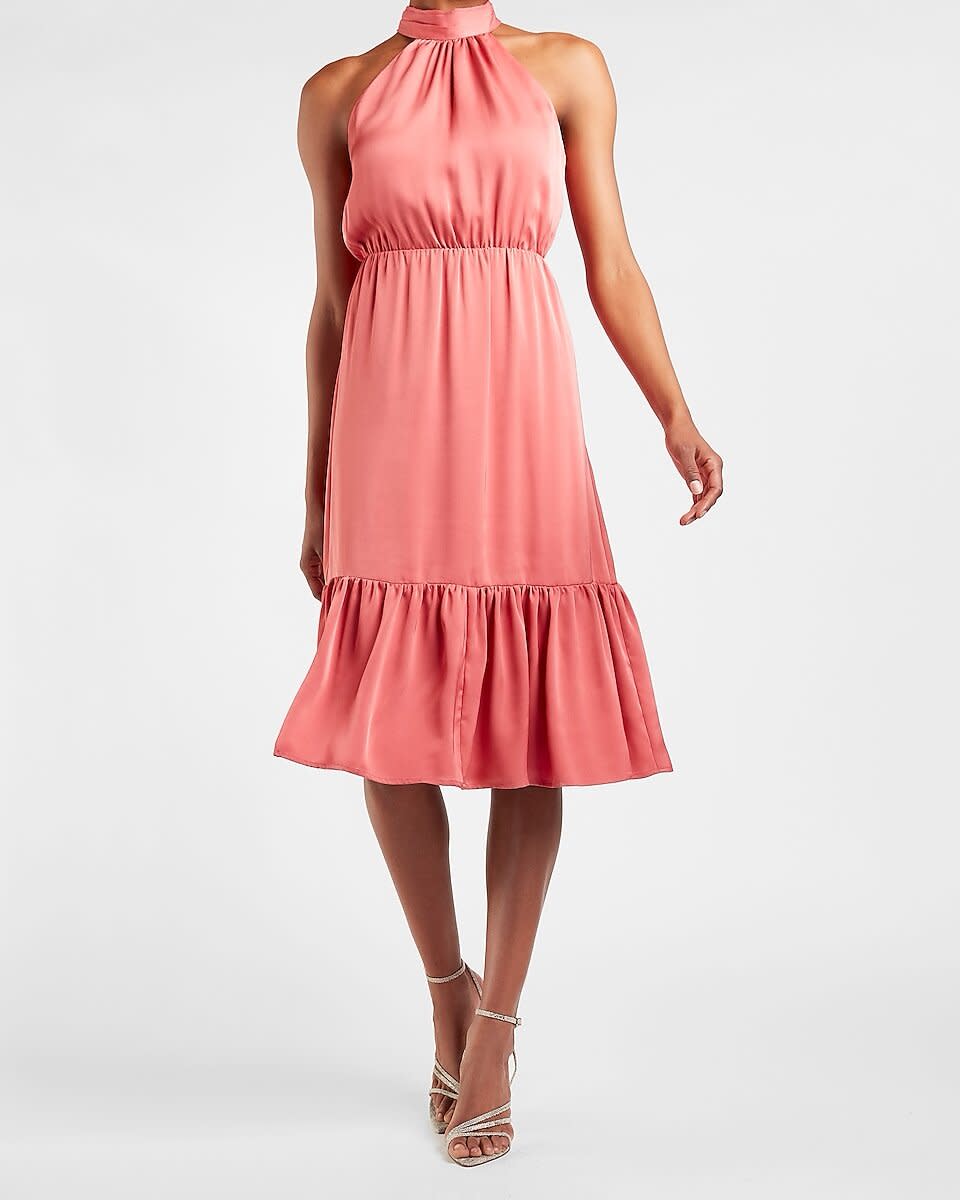 Express Halter Midi Dress