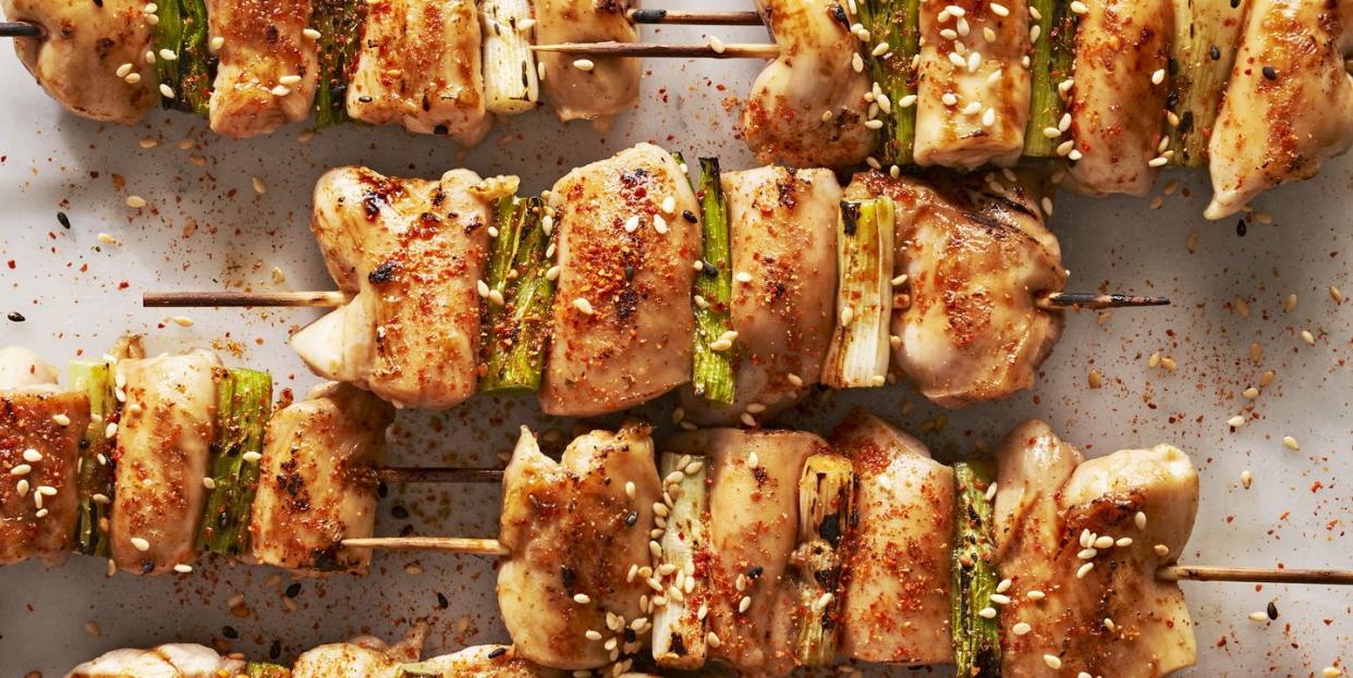 yakitori grilled chicken skewers