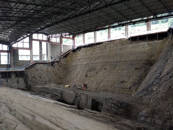 The quarry in China where the fossil was found. (SWNS)