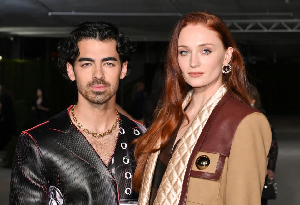 Joe Jonas and Sophie Turner on October 15, 2022 in Los Angeles, California.