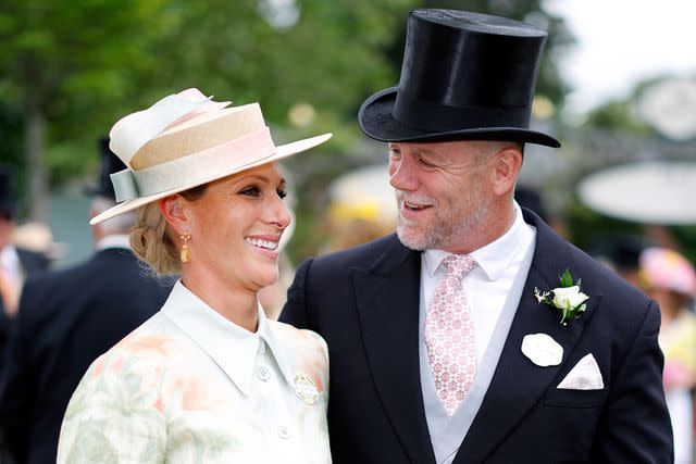 <p>Max Mumby/Indigo/Getty Images</p> Zara and Mike Tindall attend Royal Ascot 2023