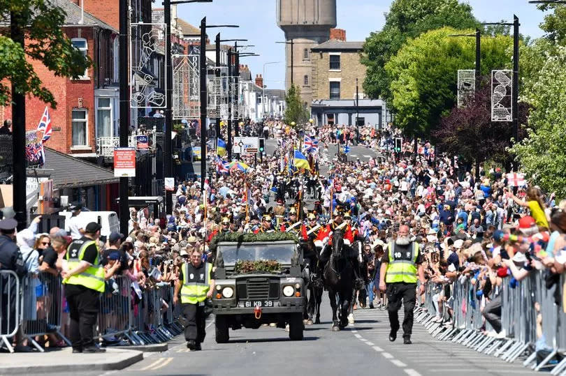 The Saturday parade during Armed Forces Weekend in 2022