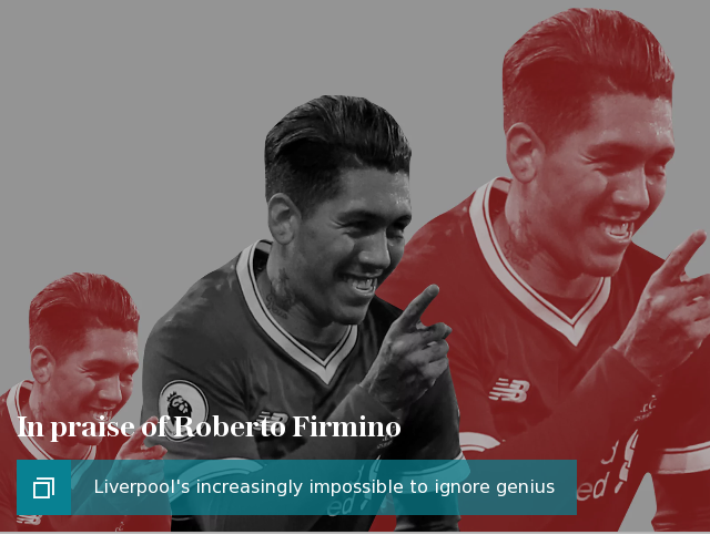 In praise of Roberto Firmino