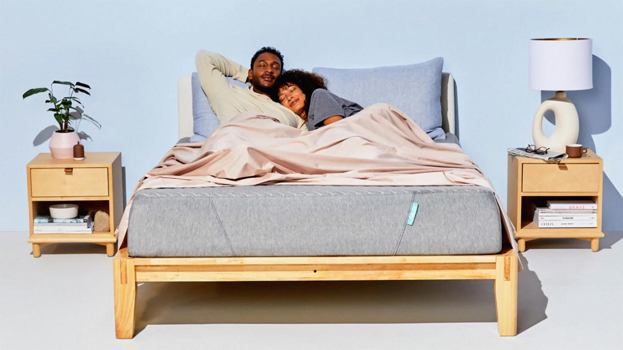  A couple on the Siena Memory Foam mattress 