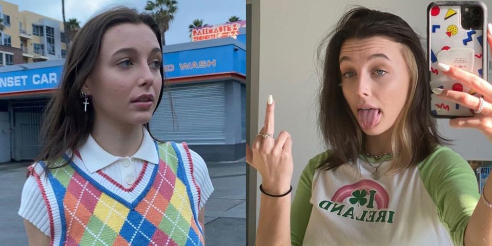 <p>You're about to see a lot of self-quarantine selfies from Emma Chamberlain, because ya girl just got a whole new hairdo. She bleached the underside of her hair blonde and went darker on top. If I wasn't social distancing, I'd be calling up my hairstylist immediately.</p>