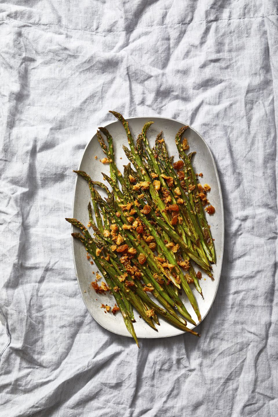 Roasted Asparagus with Anchovy Breadcrumbs