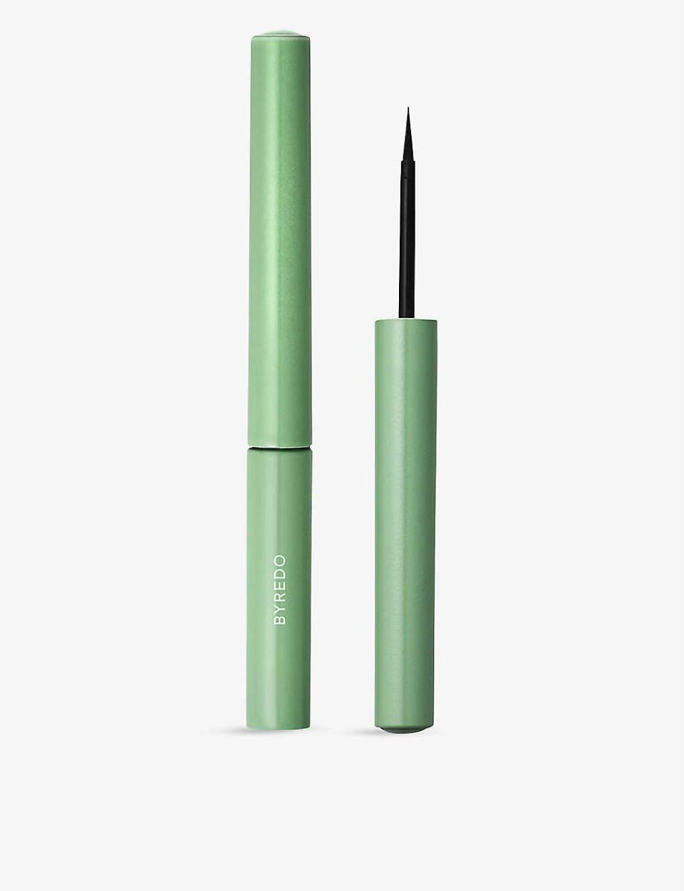 <p><a class="link " href="https://www.selfridges.com/GB/en/cat/byredo-technical-black-eyeliner-17ml_R03676480/" rel="nofollow noopener" target="_blank" data-ylk="slk:SHOP NOW;elm:context_link;itc:0;sec:content-canvas">SHOP NOW</a></p><p>This inky black liner was designed with make-up artist Isamaya Ffrench, who put her years of expertise into the product. 'It has the longest tip possible that can still create a straight line', she told ELLE. 'From a technical point of view, that was really important to me.'</p>