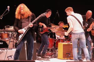 An all-star guitar tribute to the late Jimi Hendrix at the NYCB Theatre in Westbury, Long Island.