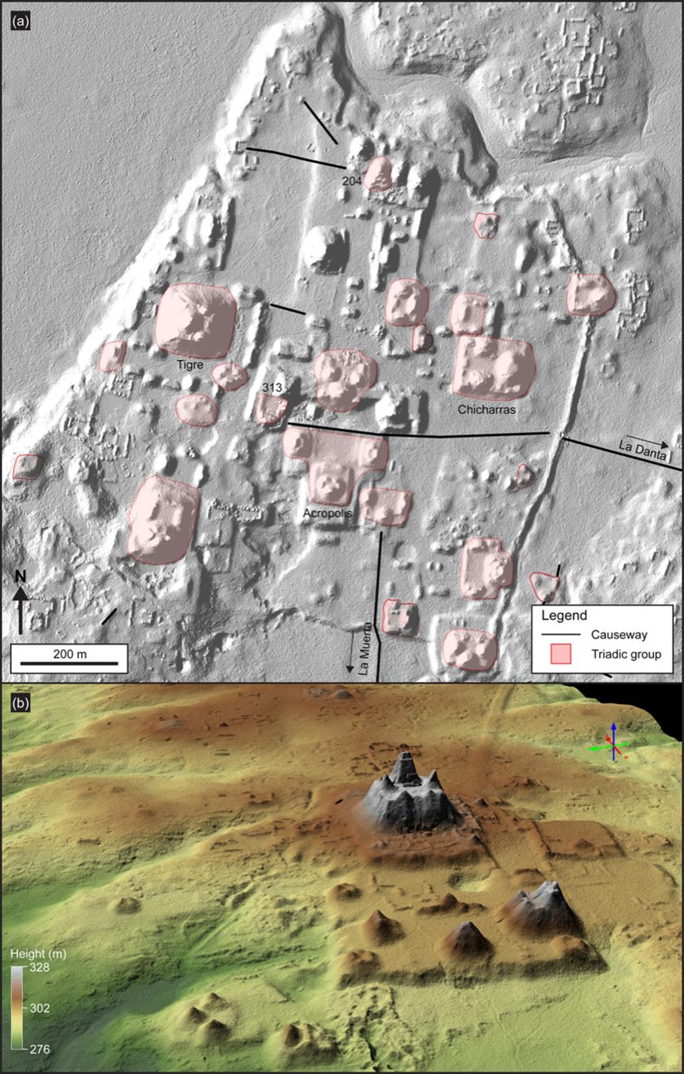Example of structures found with LiDAR.