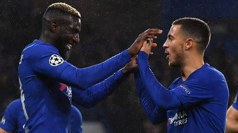 Tiemoue Bakayoko Eden Hazard Chelsea 2017