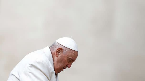 PHOTO: Pope Francis attends the weekly general audience in St. Peter's Square at the Vatican, March 29, 2023. (Guglielmo Mangiapane/Reuters)