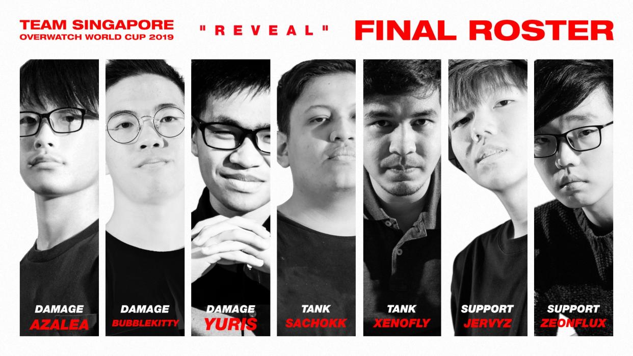 Team Singapore OWWC (Photo: Overwatch Singapore Facebook group)