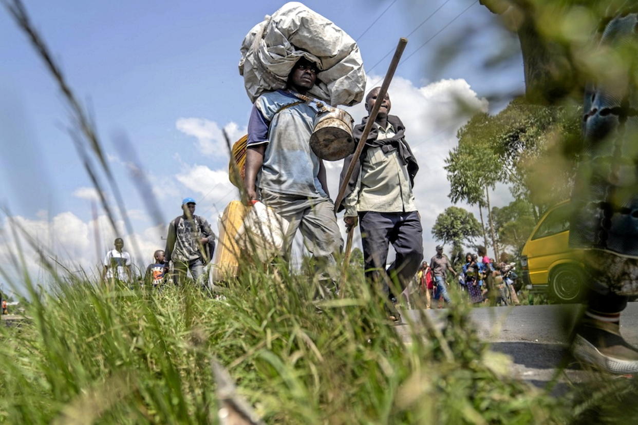 Les rebelles du Mouvement du 23 mars sont repartis à l’attaque depuis le 7 février dans le Nord-Kivu, en République démocratique du Congo.  - Credit:Moses Sawasawa/AP/SIPA