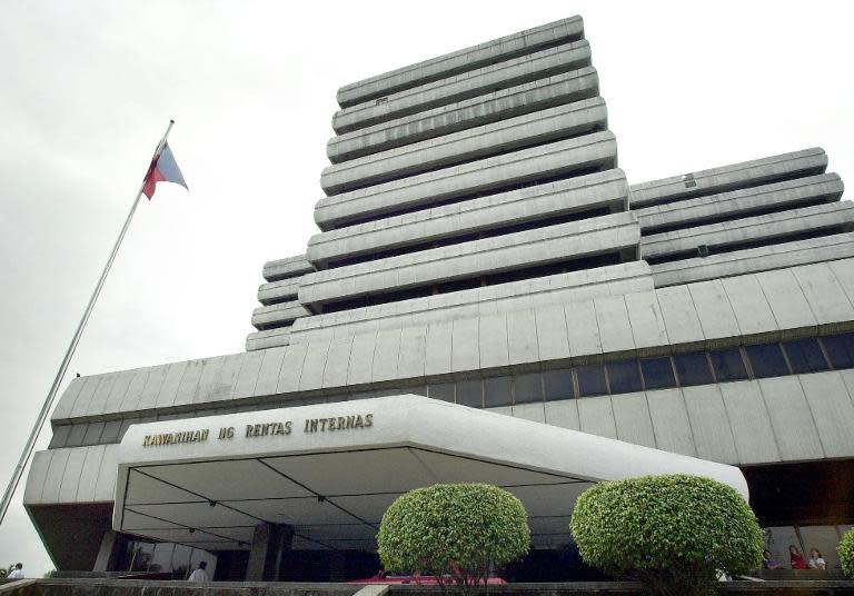 This file photo shows the headquarters of the Bureau of Internal Revenue (BIR), government's tax revenue collection agency, on November 22, 2002