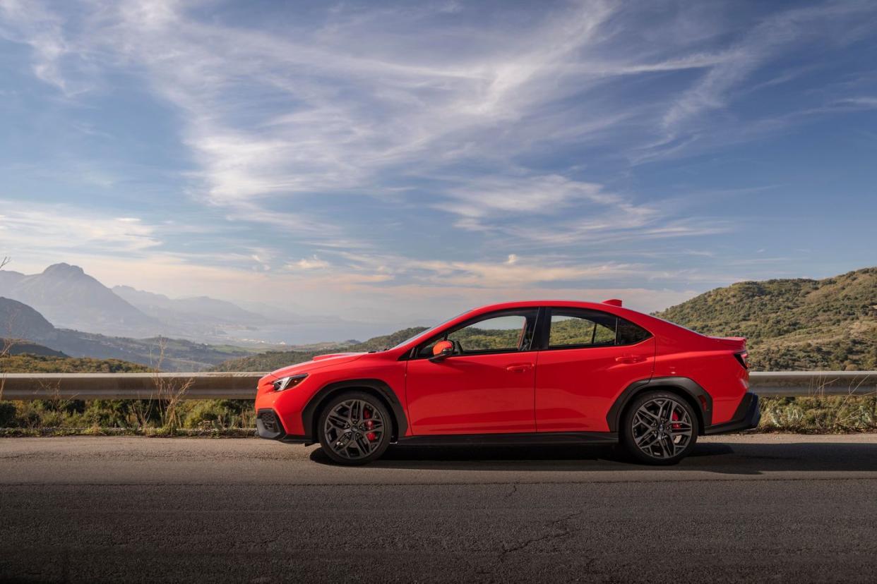 exterior photos of the 2024 subaru wrx