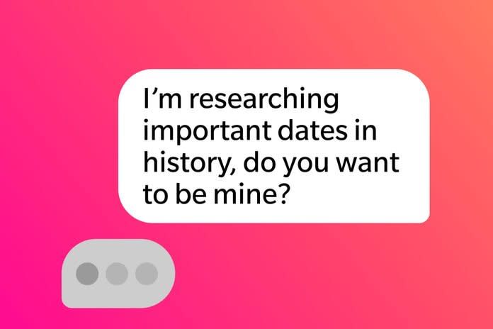 Tinder Pick Up Lines Researching Important Dates