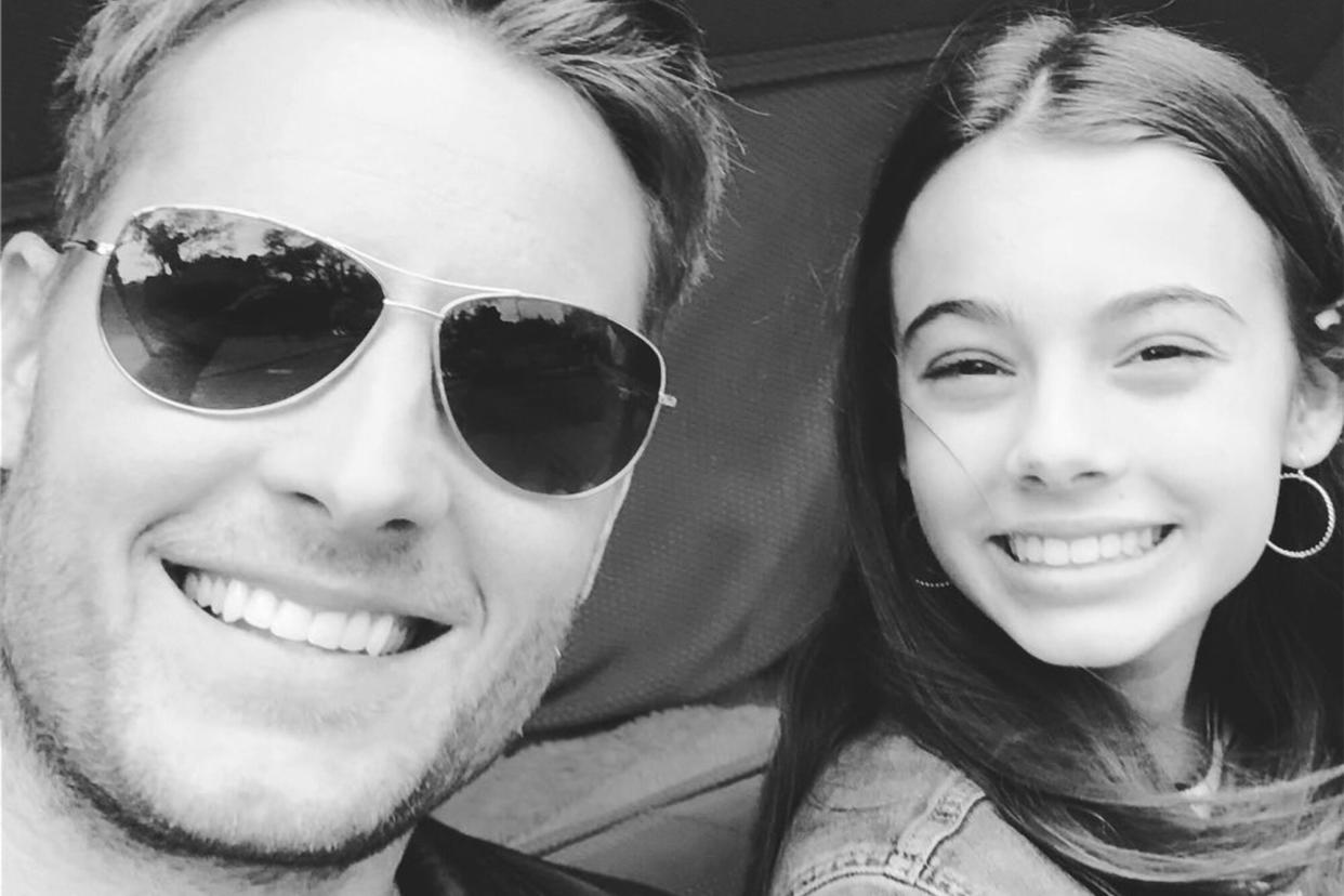 Justin Hartley and daughter