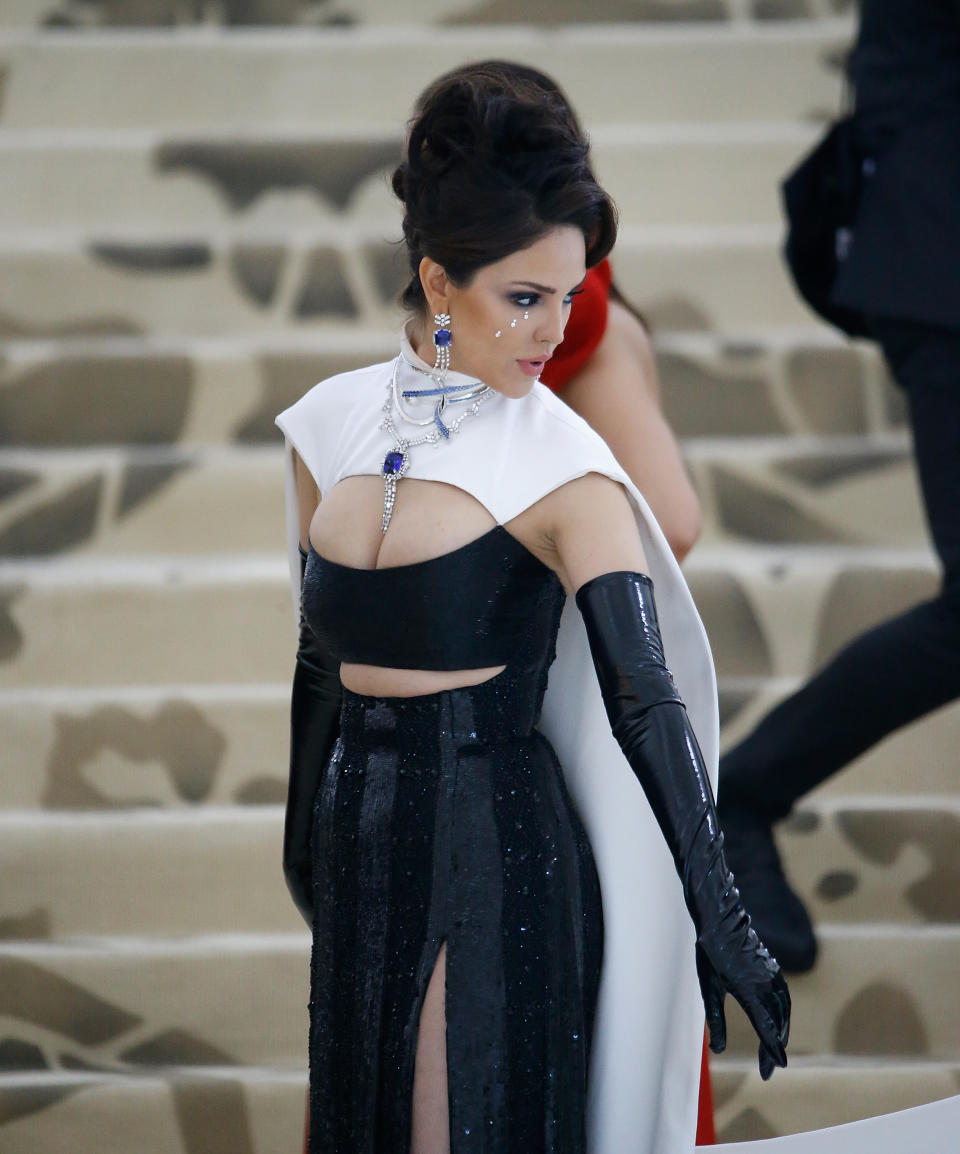 NEW YORK, NY - MAY 07:  Eiza Gonzalez attends Heavenly Bodies: Fashion & The Catholic Imagination Costume Institute Gala at The Metropolitan Museum of Art on May 7, 2018 in New York City.  (Photo by John Lamparski/Getty Images)