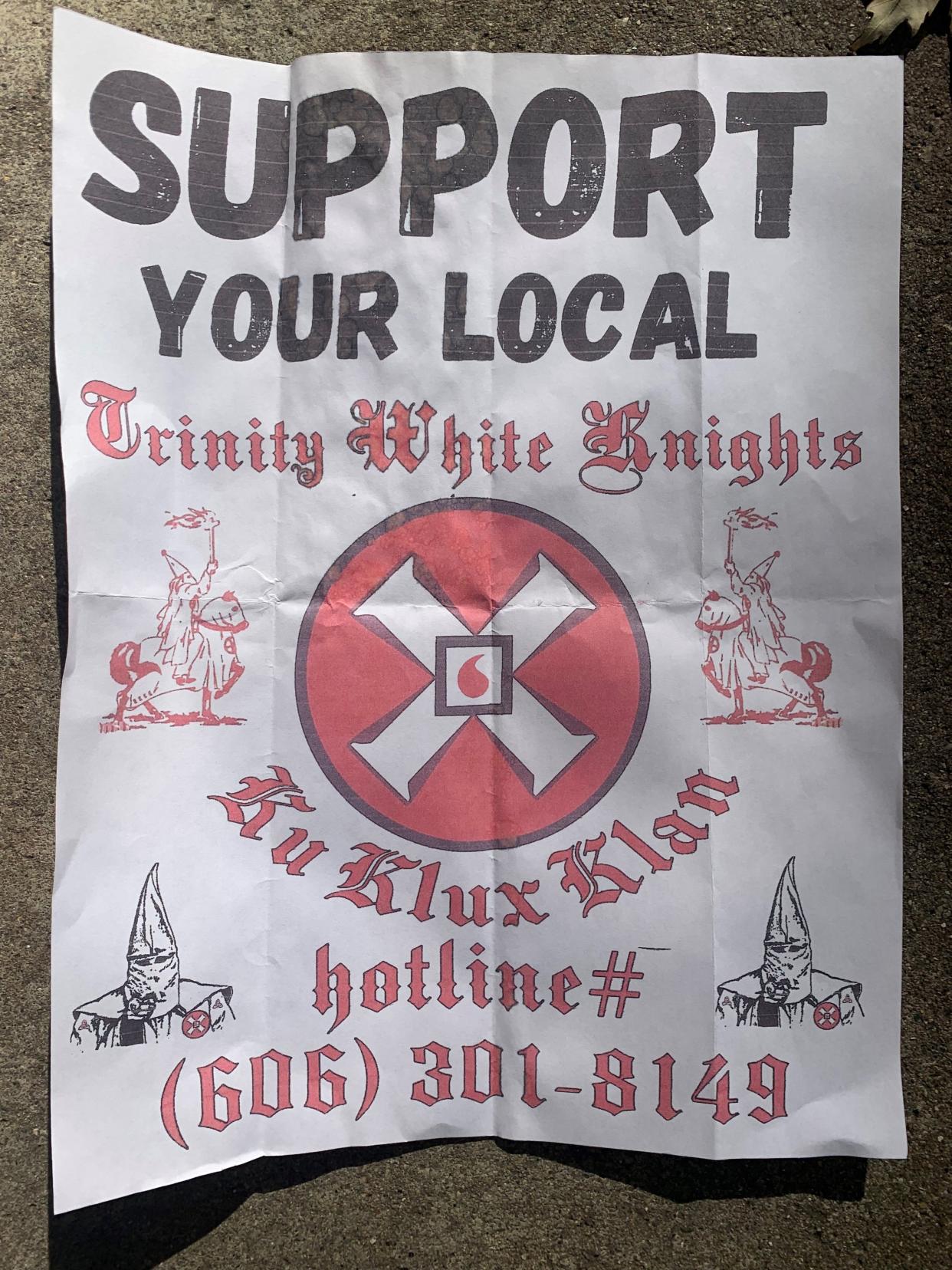 KKK flyers were sent to homes in Carmel and Fishers
