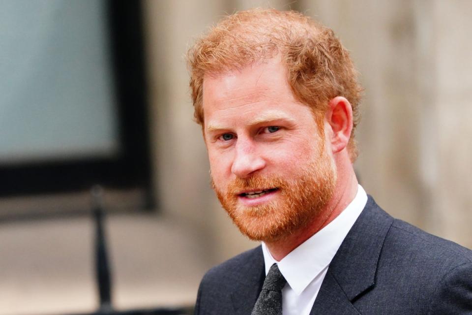 The Duke of Sussex is due to appear in court (PA Wire)