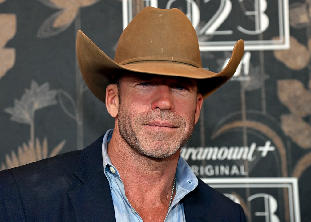 Taylor Sheridan attends the 1923 Las Vegas premiere.