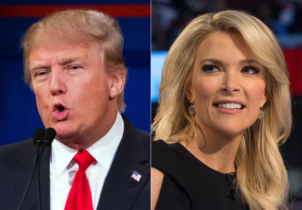 Trump kicked off the early days of his presidential run in style by famously saying that Fox News' Megyn Kelly had <a href="http://www.huffingtonpost.com/entry/donald-trump-megyn-kelly-had-blood-coming-out-of-her-wherever_us_55c55a97e4b0923c12bd079c">"blood coming out of her wherever</a>"&nbsp;after she moderated a GOP debate and questioned Trump for having previously labeled women "fat pigs" and "dogs." (He also <a href="https://twitter.com/realDonaldTrump/status/629553612839124992" target="_blank">retweeted a comment</a>&nbsp;calling Kelly a "bimbo.")