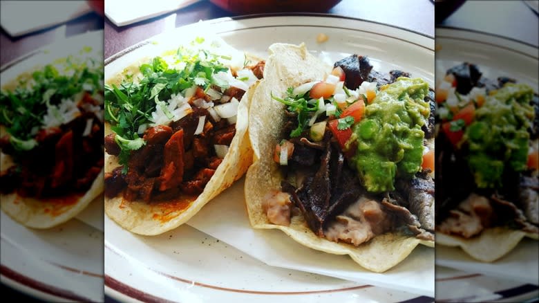 Tacos on plate