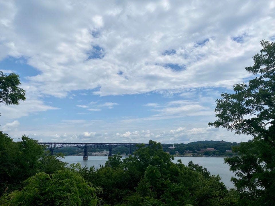 A view of the Walkway Over the Hudson and City of Poughkeepsie from Highland as seen on Sunday June 28, 2020.