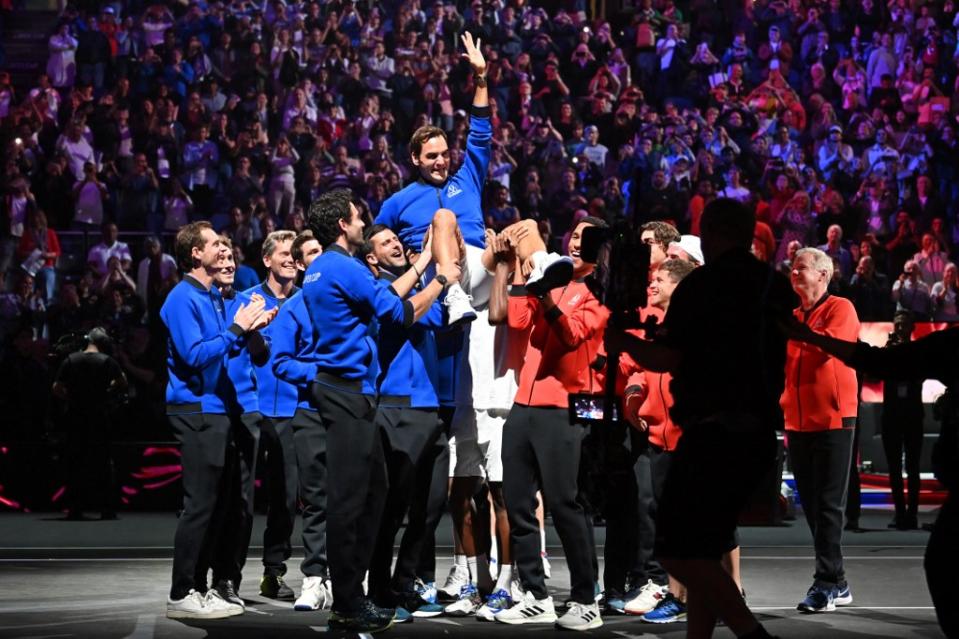 roger federer en la laver cup