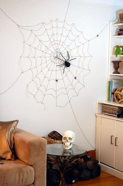 Spider web wall
