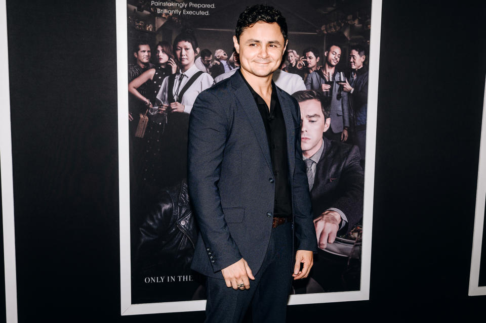 Arturo Castro on the red carpet