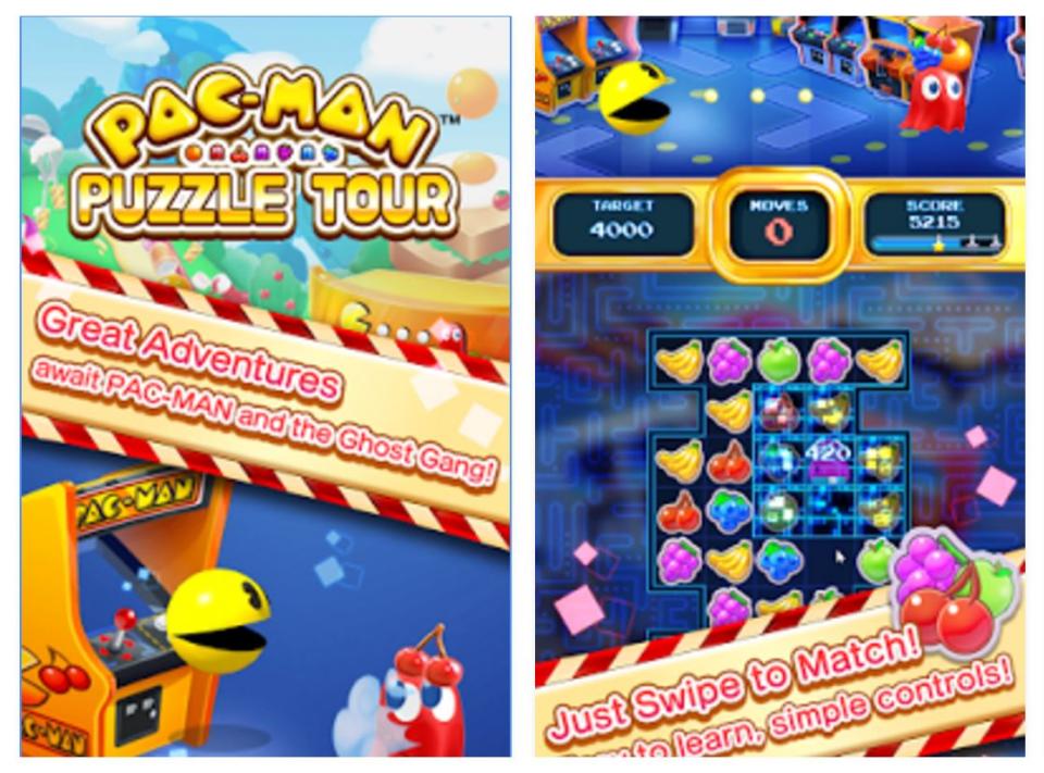 Pac-Man Puzzle Tour for iOS and Android.