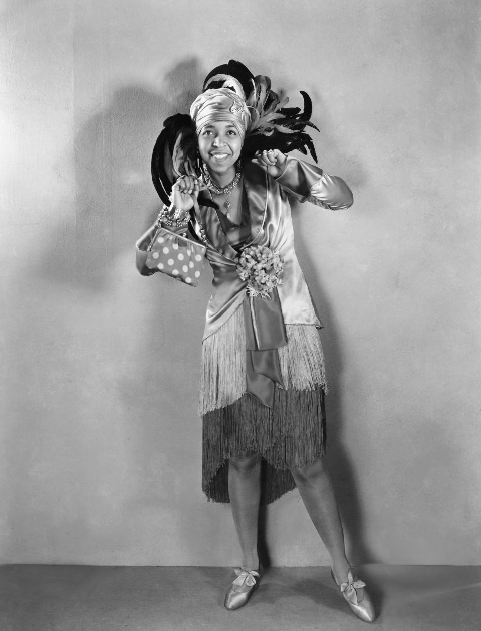 <p>1939 – ETHEL WATERS – ENTERTAINMENT – First African-American woman to star in her own TV program and in 1962 was the first African-American woman to be nominated for an Emmy Award. — CIRCA 1930s, Actress and Singer Ethel Waters. (© John Springer Collection/CORBIS) </p>