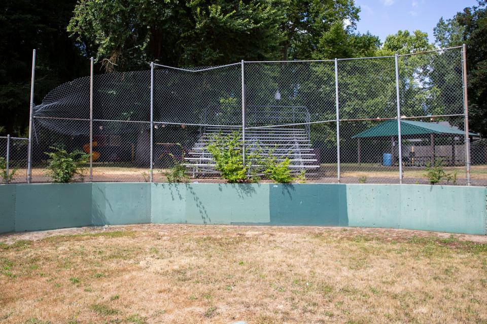 Use of Settlemier Park in Woodburn has declined in recent years. New tennis and pickleball courts, basketball courts, a playground and walking paths are part of the proposed $40 million bond the city will put to voters in November for a new community center.