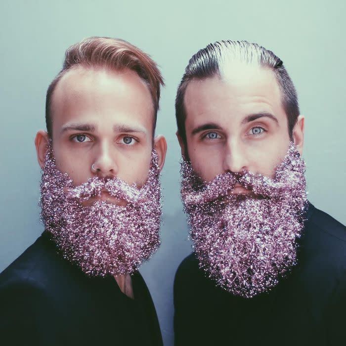 Buh-bye beard baubles, hello ‘glitter beards’