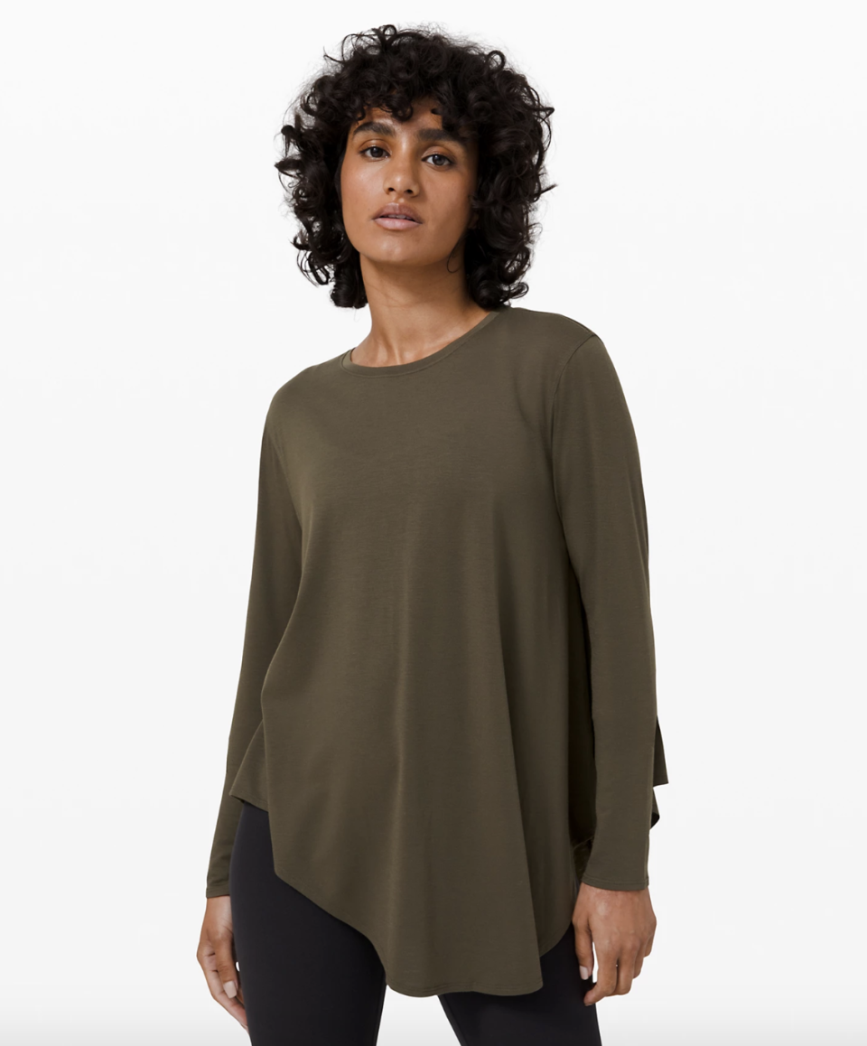 Lifted Balance Long Sleeve in dark olive