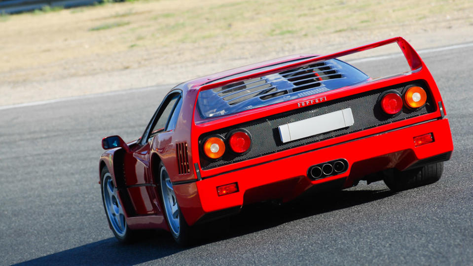 The Ferrari F40.