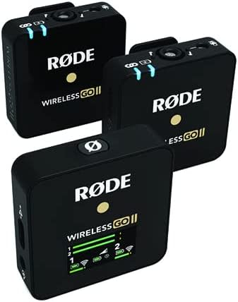 The Rode Wireless GO II microphone kit.