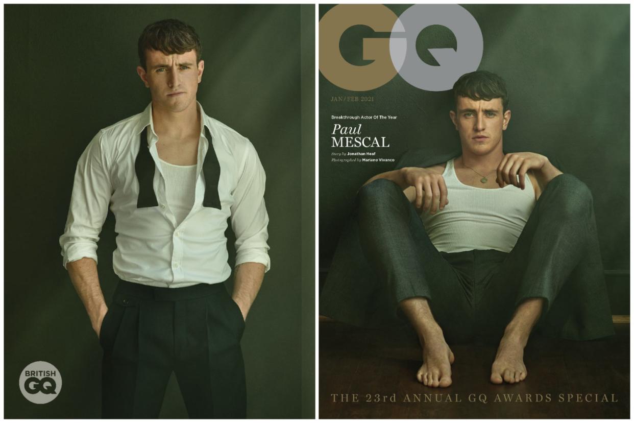 <p>Dylan Jones, Editor of GQ, today announced that Paul Mescal will be honoured with the Hugo Boss Breakthrough Actor Of The Year award at this year’s virtual GQ Men Of The Year Awards.</p> (Mariano Vivanco)