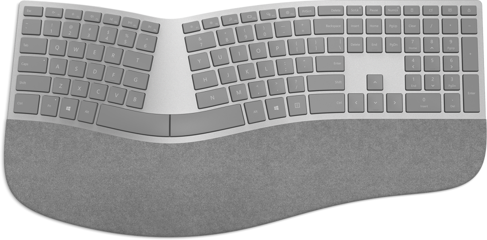 Ergonomic keyboard, such as a few offered by Microsoft, could help reduce wrist strain as they are curved to naturally fit the natural resting angle of your wrists on a desk (tilted inward), and often with a split keyboard, too.