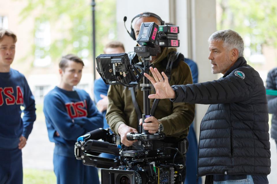 George Clooney on set of ‘The Boys in the Boat’