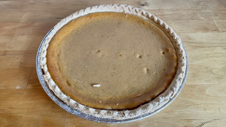 A whole Sam's Club pumpkin pie