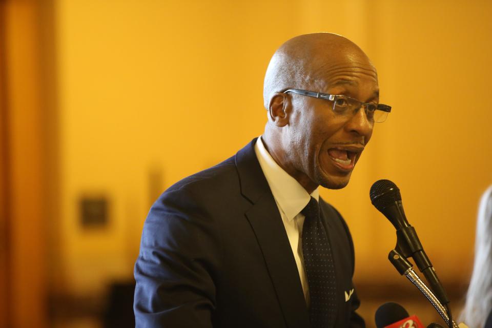 Rev. Bobby Love of Second Baptist Church of Olathe recited the parable of the good Samaritan in criticizing lawmakers opposed to Medicaid expansion.