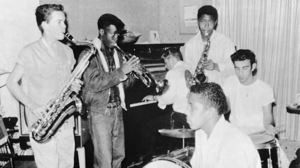 Frank Zappa with his early band The Blackouts