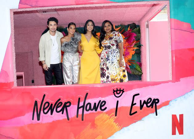 Darren Barnet, Poorna Jagannathan, Maitreyi Ramakrishnan and Mindy Kaling attend as Netflix hosts of a pop-up event celebrating 