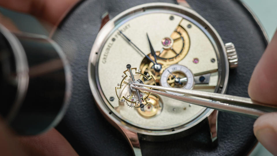 Assembly of the watch - Credit: Courtesy of Greubel Forsey