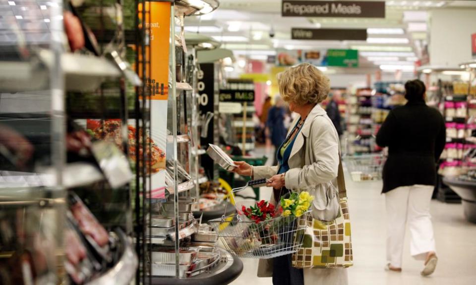 An M&S food hall