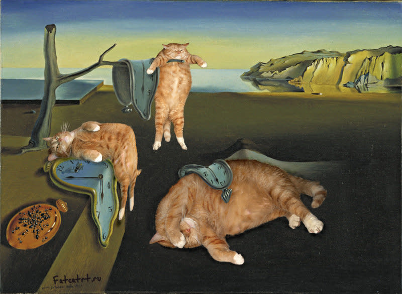 Salvador Dali's <em>The Persistence of Memory</em>, as reimagined by Russian artist Svetlana Petrova