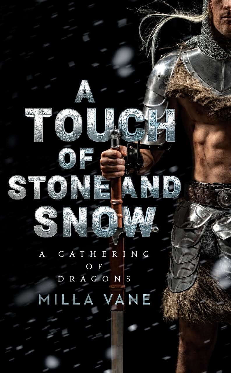 The final result, the cover of A Touch of Stone and Snow